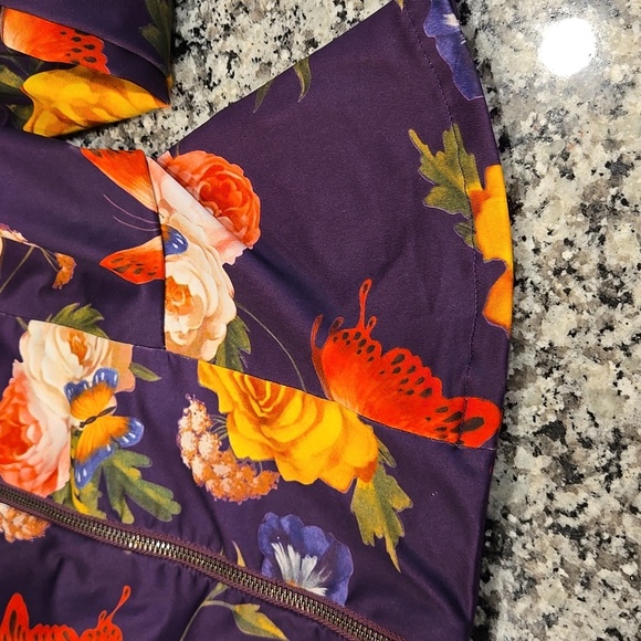 DISNEY PARKS TINKERBELL PEPLUM ZIP FRONT JACKET,CARDIGAN,BLAZER. SIZE X-SMALL. - Picture 9 of 11